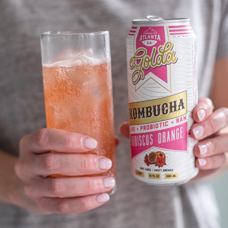 Picture of hibiscus orange kombucha